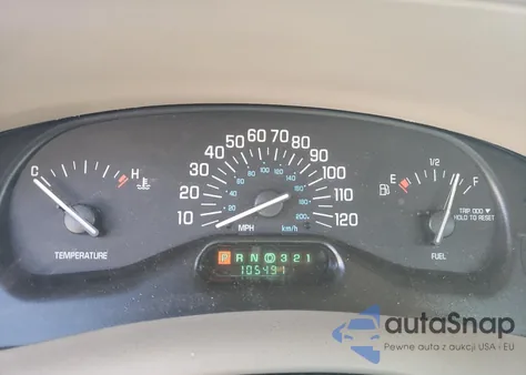 2002 Buick Century Custom z USA, uszkodzony, nr VIN 2G4WS52JX21244846